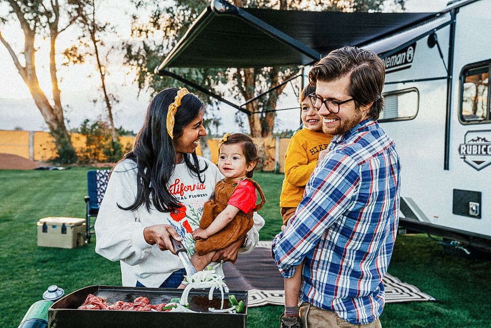 Family camping